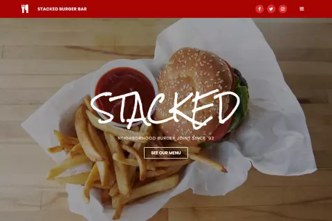 Stacked Burger Bar